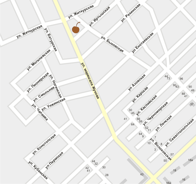 БиС на карте